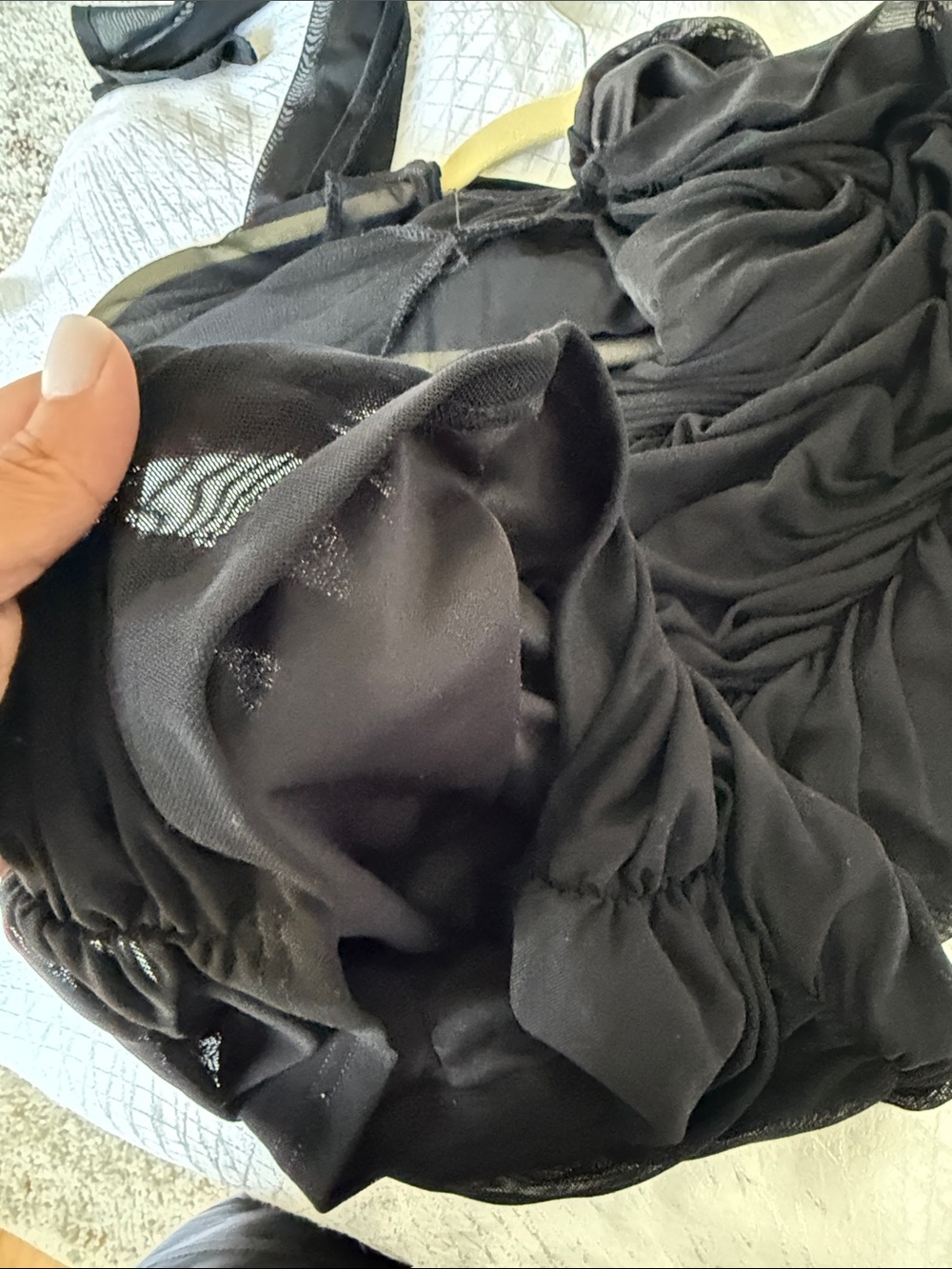 Amazon Black Sheer-Sleeve Bodycon Dress - Women - Picture 5 of 9